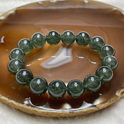 Natural Green Rutilated Quartz Bracelet 47.7g 13.3mm/bead 16 beads - Huangs Jadeite and Jewelry Pte Ltd