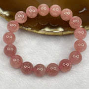 Natural Rose Quartz Bracelet - 42.09g 12.2mm/bead 17 Beads - Huangs Jadeite and Jewelry Pte Ltd