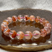 Natural Orange Beads Bracelet - 30.0g 10.1mm/bead 19 beads - Huangs Jadeite and Jewelry Pte Ltd