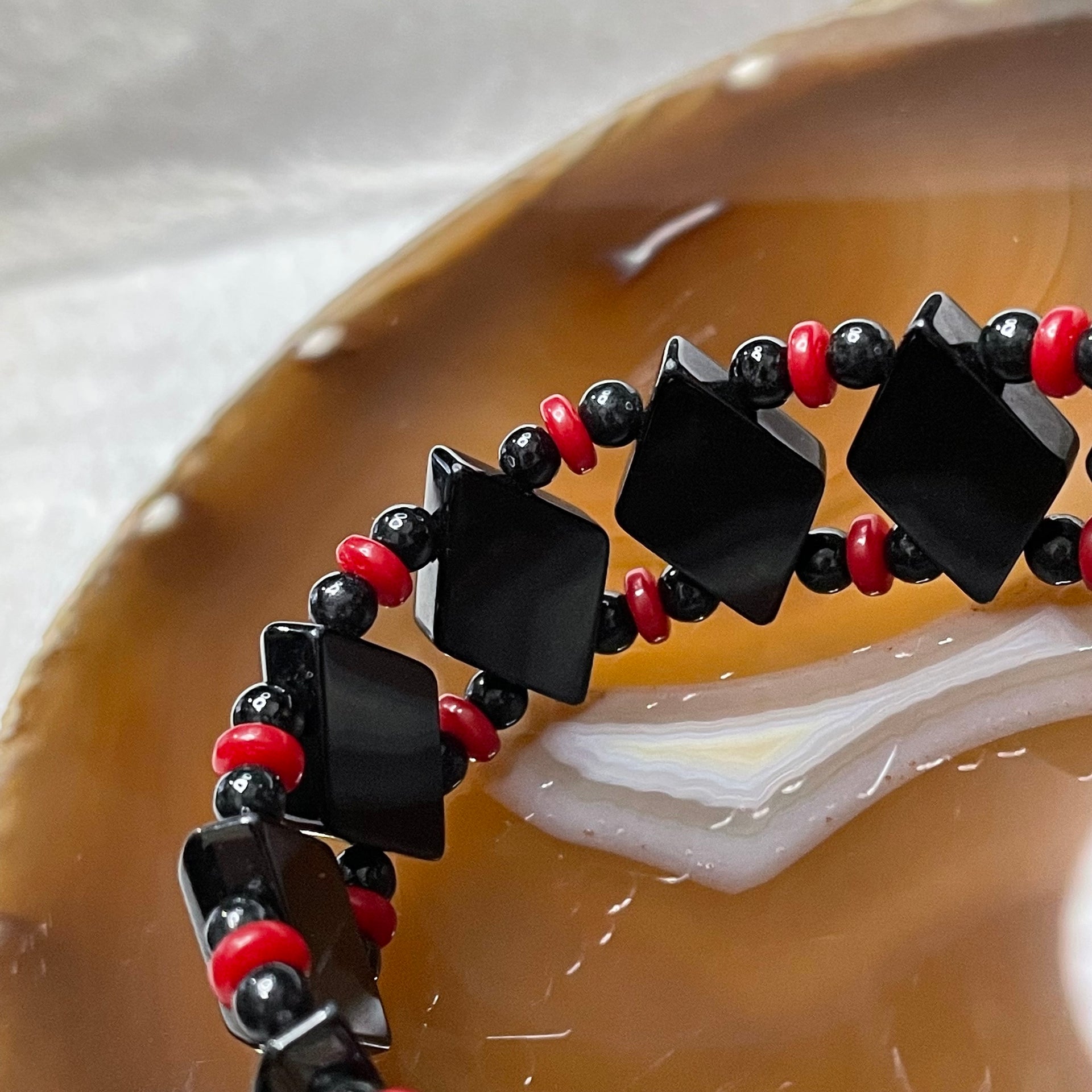 Type A Black Jade Jadeite Bracelet 39.8g 20.1 by 12.9 by 5.9mm - Huangs Jadeite and Jewelry Pte Ltd