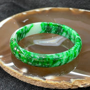 Type A Burmese Jade Jadeite Intense Green Bangle - 36.07g inner Diameter 54.6mm thickness 12.1mm - Huangs Jadeite and Jewelry Pte Ltd