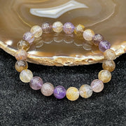 Natural Purple Titanium 紫钛晶 Bracelet 22 beads - 20.03g 8.8mm/bead - Huangs Jadeite and Jewelry Pte Ltd