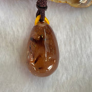 Natural Red Copper Rutilated Quartz Pendant 19.80g 32.0 by 20.0 by 19.2mm - Huangs Jadeite and Jewelry Pte Ltd