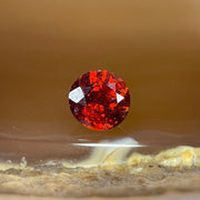 Natural Orange Red Garnet Crystal Stone for Setting - 1.15ct 5.7 by 5.7 by 3.8mm - Huangs Jadeite and Jewelry Pte Ltd