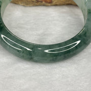 Rare High End ICY Type A Piao Hua Jadeite Bangle 60.19g 56.5mm 12.4 by 8.7mm - Huangs Jadeite and Jewelry Pte Ltd