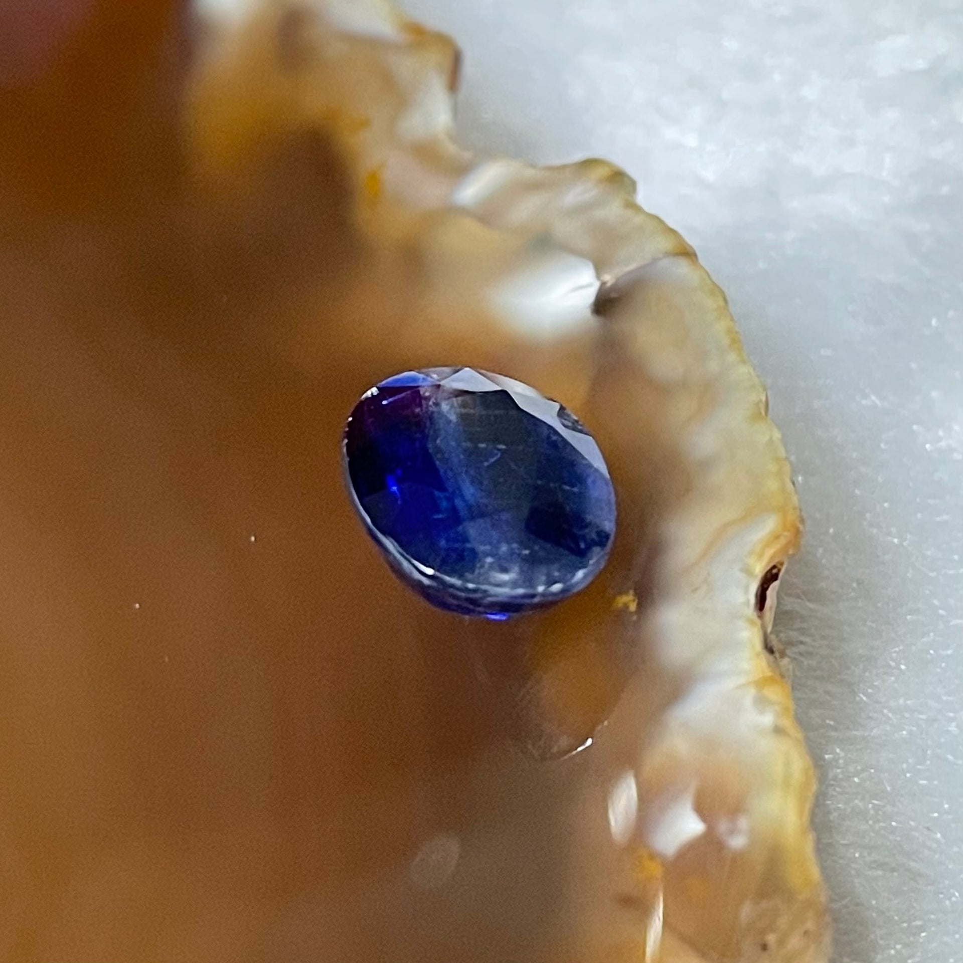 Natural Blue Sapphire 5.45 carats 11.6 by 9.0 by 5.4mm - Huangs Jadeite and Jewelry Pte Ltd