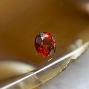 Natural Orange Red Garnet Crystal Stone for Setting - 1.05ct 5.5 by 5.5 by 3.8mm - Huangs Jadeite and Jewelry Pte Ltd