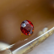 Natural Orange Red Garnet Crystal Stone for Setting - 1.00ct 5.4 by 5.4 by 3.9mm - Huangs Jadeite and Jewelry Pte Ltd