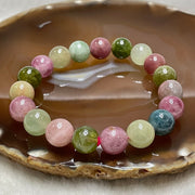 Natural Tourmaline Crystal Bracelet 电气石 40.63g 11.2mm/bead 19 beads - Huangs Jadeite and Jewelry Pte Ltd