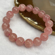 Natural Rose Quartz Bracelet - 42.09g 12.2mm/bead 17 Beads - Huangs Jadeite and Jewelry Pte Ltd