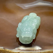 Type A Light Green Jade Jadeite Pixiu Charm - 15.43g 36.0 by 18.7 by 12.2mm - Huangs Jadeite and Jewelry Pte Ltd