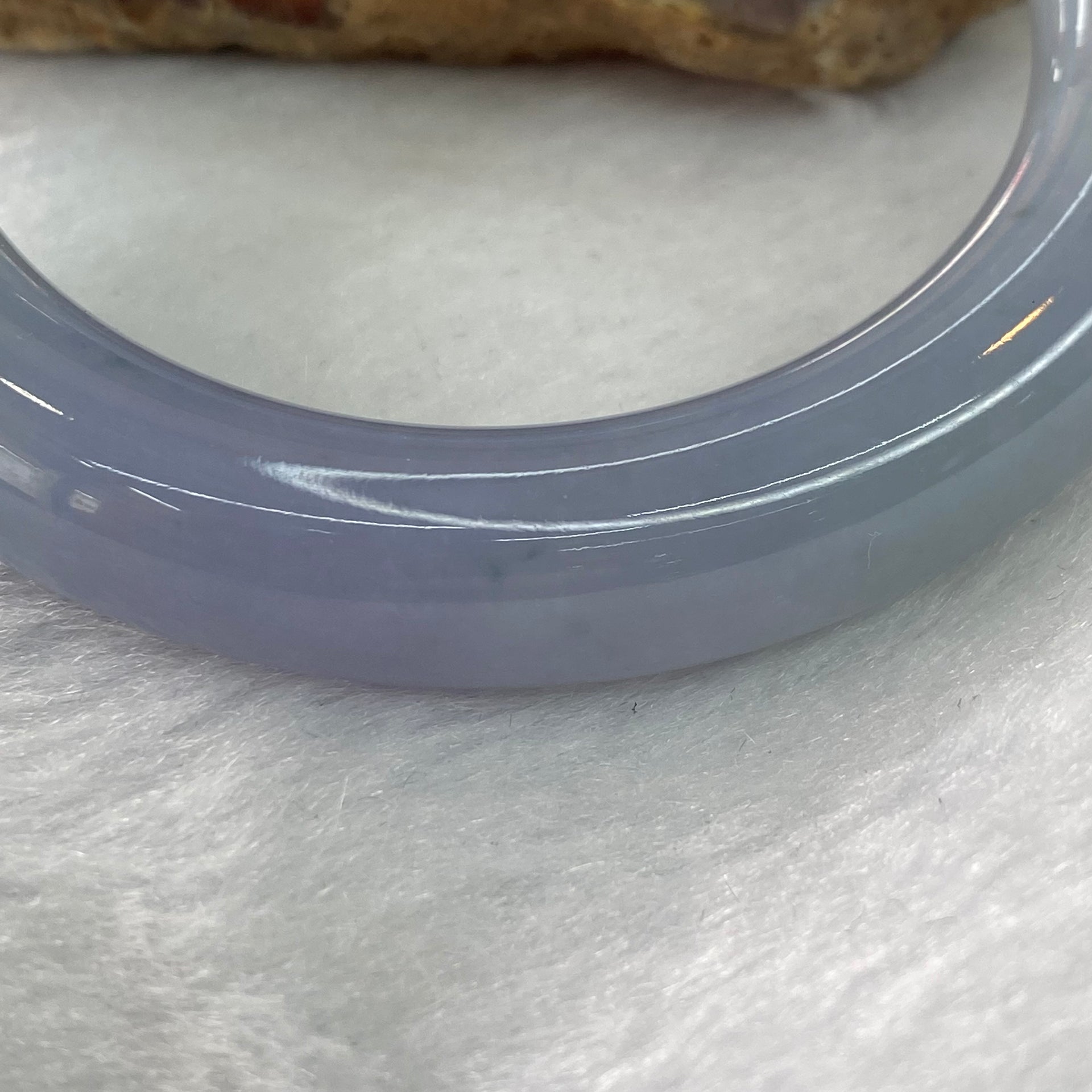 Rare High End Lavender Green Jadeite Bangle (NO LINE) 78.81g inner diameter 56.4mm 11.9 by 11.8mm - Huangs Jadeite and Jewelry Pte Ltd