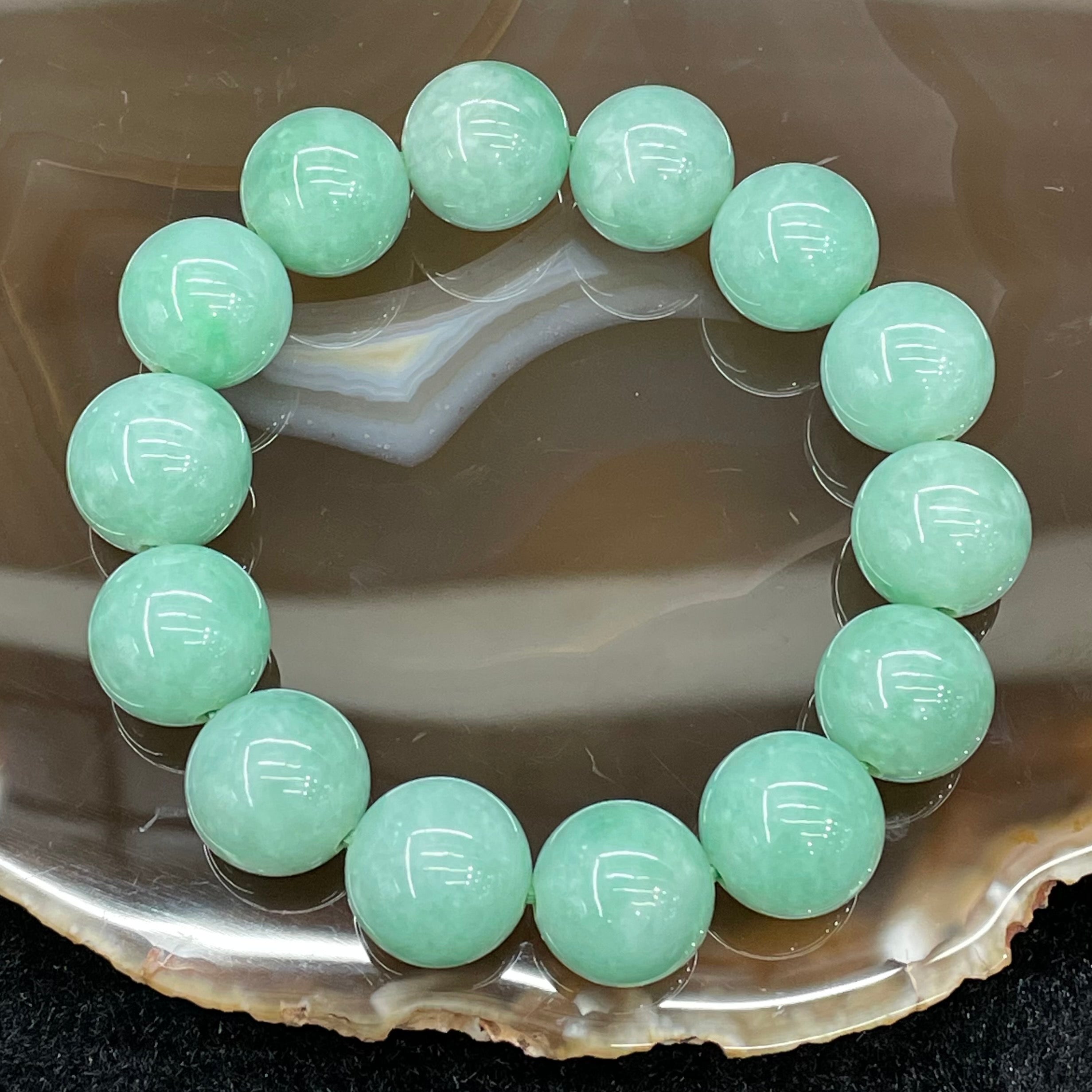Genuine Green Jade Round Beads Bracelet Bangle ( 9.5 mm ) | Jade Jewelry,  Nephrite Jade Jewelry | RealJade™, Authenticity is Timeless – RealJade® Co.