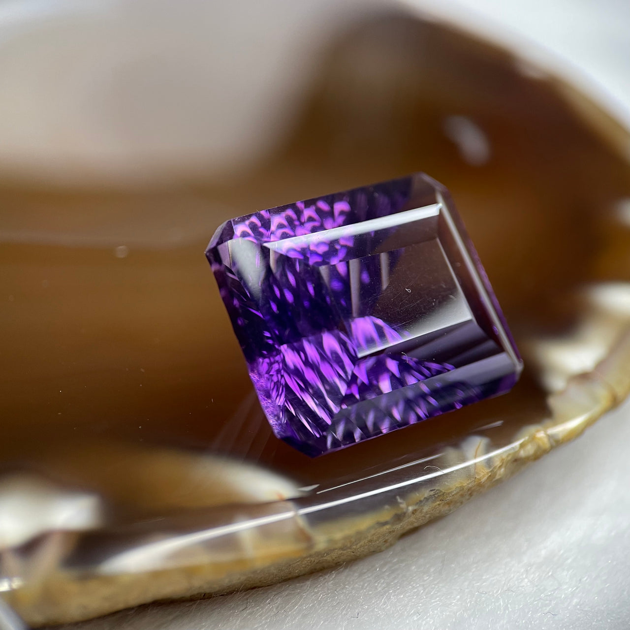 Natural Amethyst 32.75 carats 22.5 by 17.9 by 12.8mm - Huangs Jadeite and Jewelry Pte Ltd