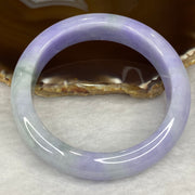 Rare Intense Bright Lavender Jadeite Bangle 80.62g Inner Dia 59.8mm 14.7 by 9.6mm - Huangs Jadeite and Jewelry Pte Ltd