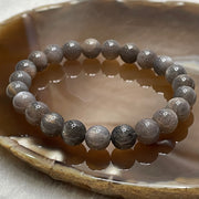 Natural Grey Sunstone Crystal Bracelet - 19.81g 8.8mm/bead 23 beads - Huangs Jadeite and Jewelry Pte Ltd