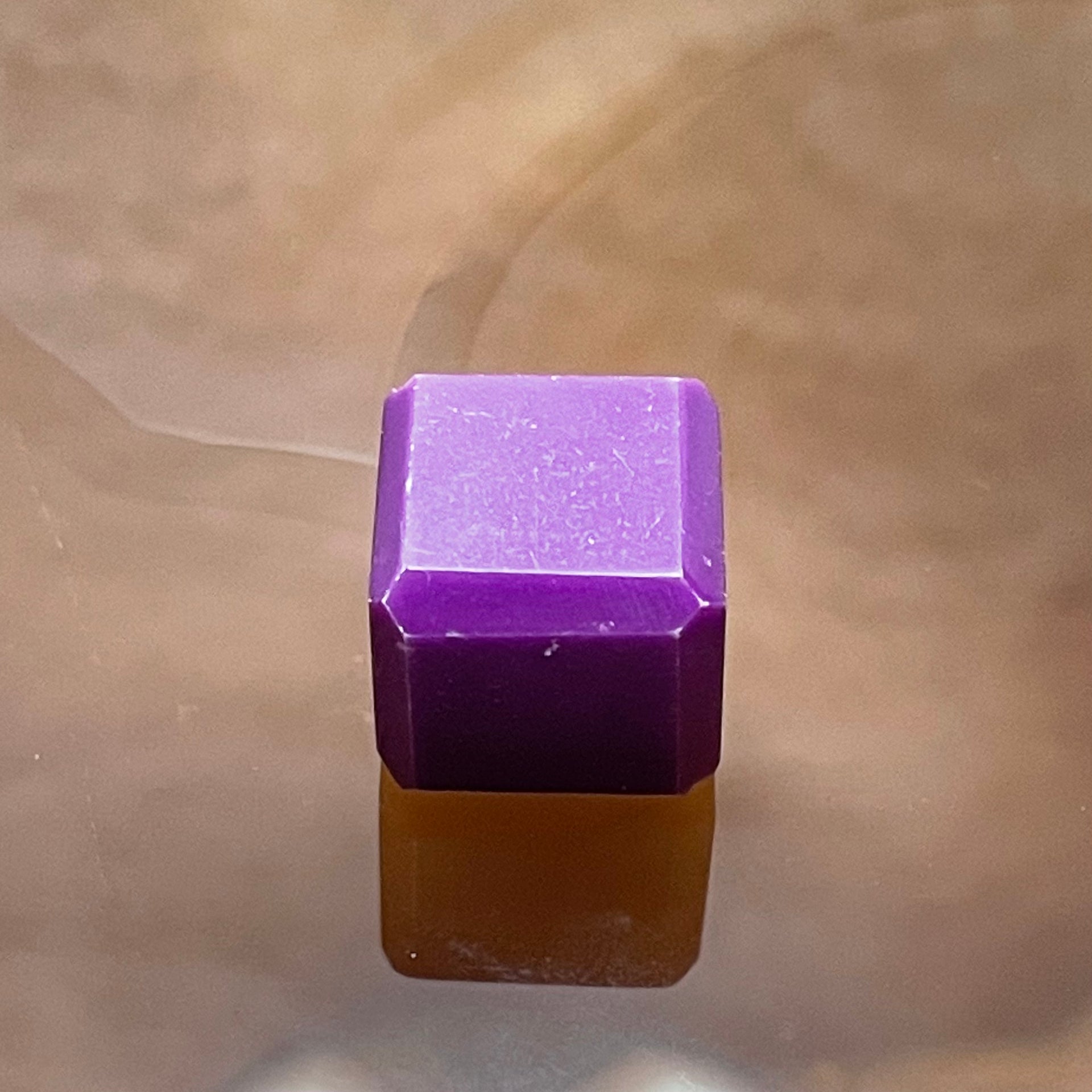 Natural Purple Crystal Cube Charm - 4.2g 12.5 by 12.5 by 12.5mm - Huangs Jadeite and Jewelry Pte Ltd