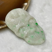 Type A Good & Evil Jade Jadeite 善恶一念之间 38.07g 63.6 by 37.4 by 8.6mm - Huangs Jadeite and Jewelry Pte Ltd