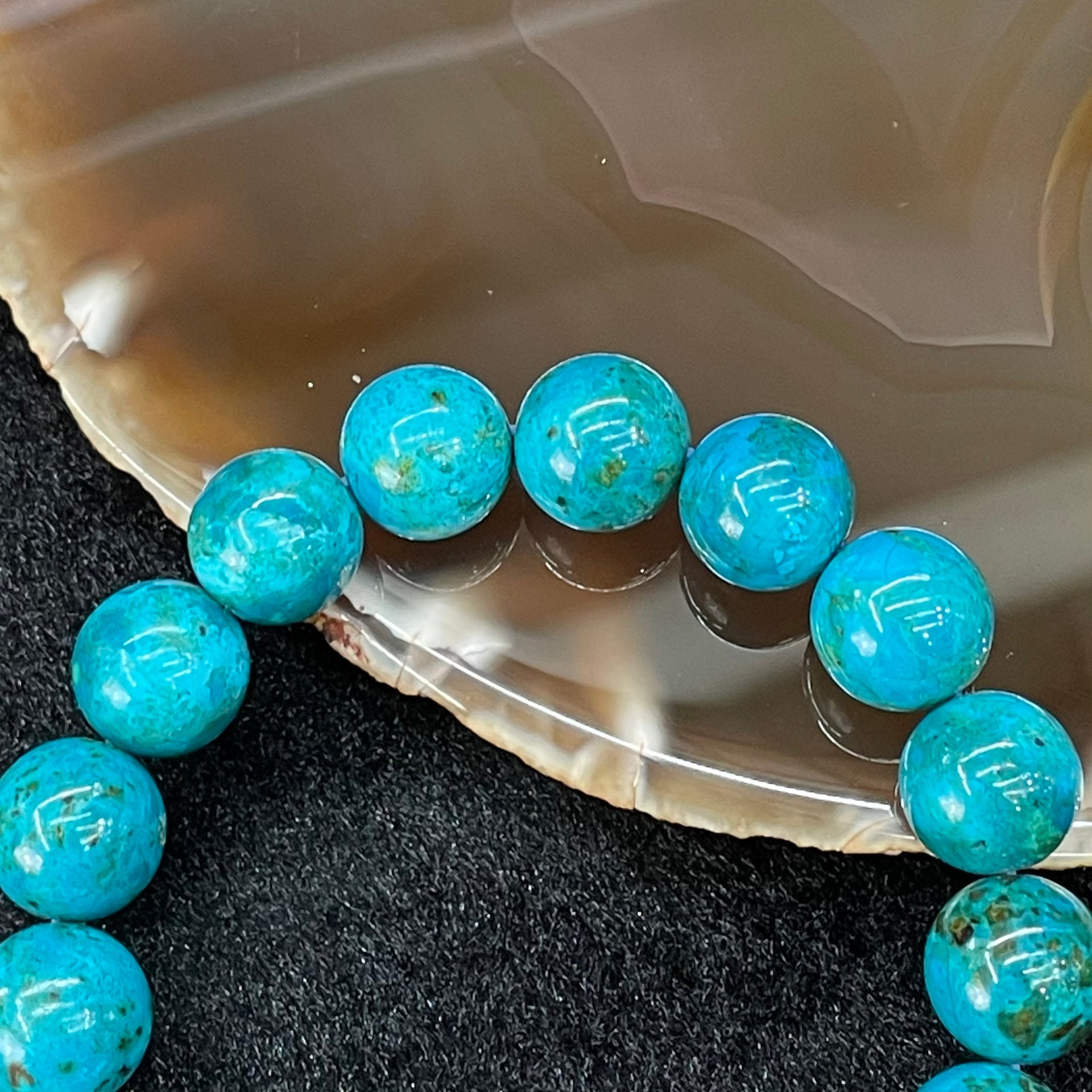 Natural Phoenix Stone Bracelet 凤凰石 - 36.38g 12.1mm/bead 17 beads - Huangs Jadeite and Jewelry Pte Ltd