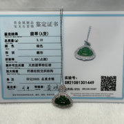 Type A Green Omphacite Jade Jadeite Milo Buddha - 3.10g 24.2 by 21.3 by 6.0mm - Huangs Jadeite and Jewelry Pte Ltd