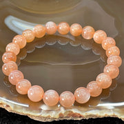 Natural Sunstone Beads Bracelet - 太阳石 - 16.42g 8.3mm/bead 23 beads - Huangs Jadeite and Jewelry Pte Ltd