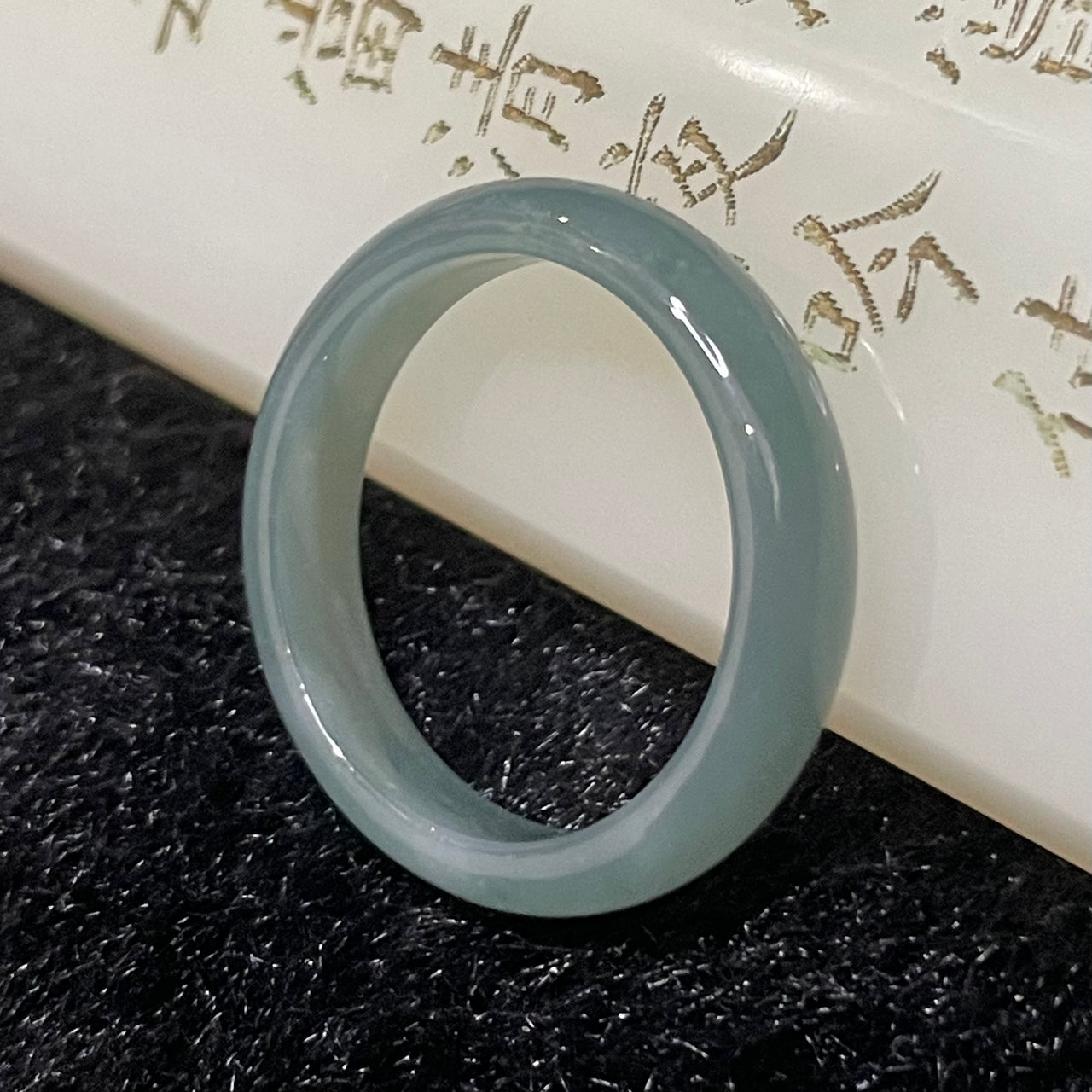 Type A Blueish Green Jade Jadeite - 2.32g US 9 HK 20 Inner Diameter 19.5mm - Huangs Jadeite and Jewelry Pte Ltd