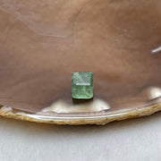 Natural Green Quartz Cube Charm - 0.9g 7.1 by 7.1 by 7.1mm - Huangs Jadeite and Jewelry Pte Ltd