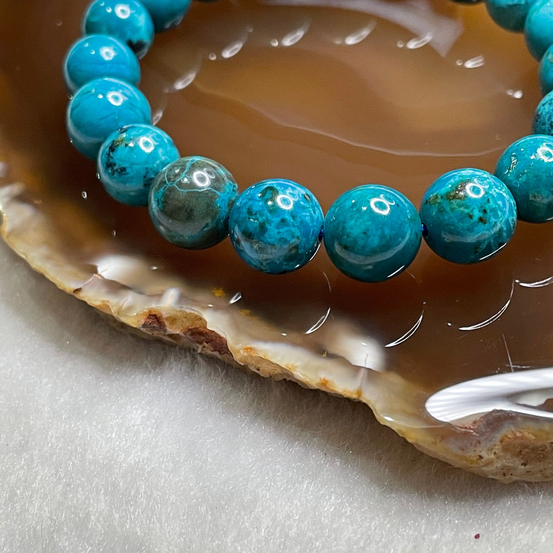 Natural Phoenix Stone Crystal Bracelet 25.88g 10.7mm/bead 19 beads - Huangs Jadeite and Jewelry Pte Ltd