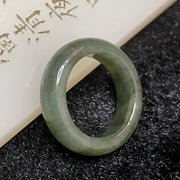 Type A Burmese Dark Green Jade Jadeite Ring - 3.65g US 5.5 HK 11 Inner Diameter 16.5mm - Huangs Jadeite and Jewelry Pte Ltd