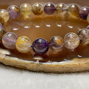 Natural Purple Titanium Crystal Bracelet 25.38g 10.0mm/bead 20 beads - Huangs Jadeite and Jewelry Pte Ltd