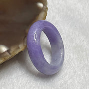 Type A Intense Lavender Jade Jadeite Ring - 5.06g US8 HK17.5 Inner Diameter 18.1mm Thickness 6.4 by 4.4mm - Huangs Jadeite and Jewelry Pte Ltd