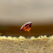 Natural Orange Red Garnet Crystal Stone for Setting - 0.80ct 5.1 by 5.1 by 3.1mm - Huangs Jadeite and Jewelry Pte Ltd