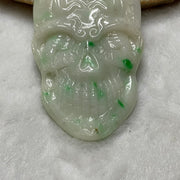 Type A Good & Evil Jade Jadeite 善恶一念之间 38.07g 63.6 by 37.4 by 8.6mm - Huangs Jadeite and Jewelry Pte Ltd