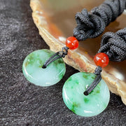 Type A Myanmar Burmese Jade jadeite pair of donut 5.41g 18.8 by 4.1mm - Huangs Jadeite and Jewelry Pte Ltd