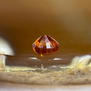 Natural Orange Red Garnet Crystal Stone for Setting - 1.05ct 5.3 by 5.3 by 3.3mm - Huangs Jadeite and Jewelry Pte Ltd