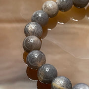 Natural Grey Sunstone Crystal Bracelet - 19.81g 8.8mm/bead 23 beads - Huangs Jadeite and Jewelry Pte Ltd