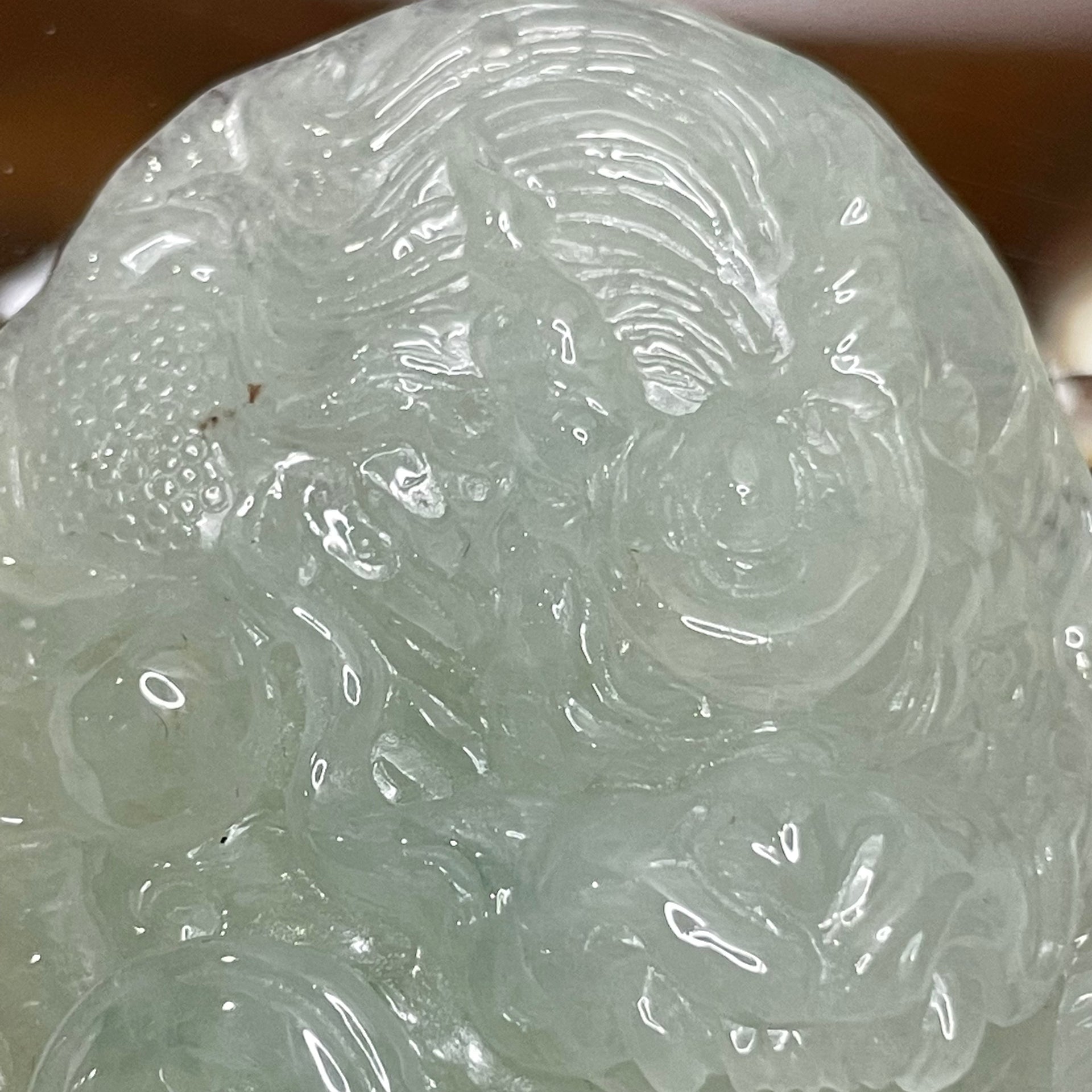 High Quality Type A Semi Icy Yellow & Green Jade Jadeite Dragon Pendant with NGI Cert- 80.59g 64.8 by 50.8 by 18.8mm - Huangs Jadeite and Jewelry Pte Ltd