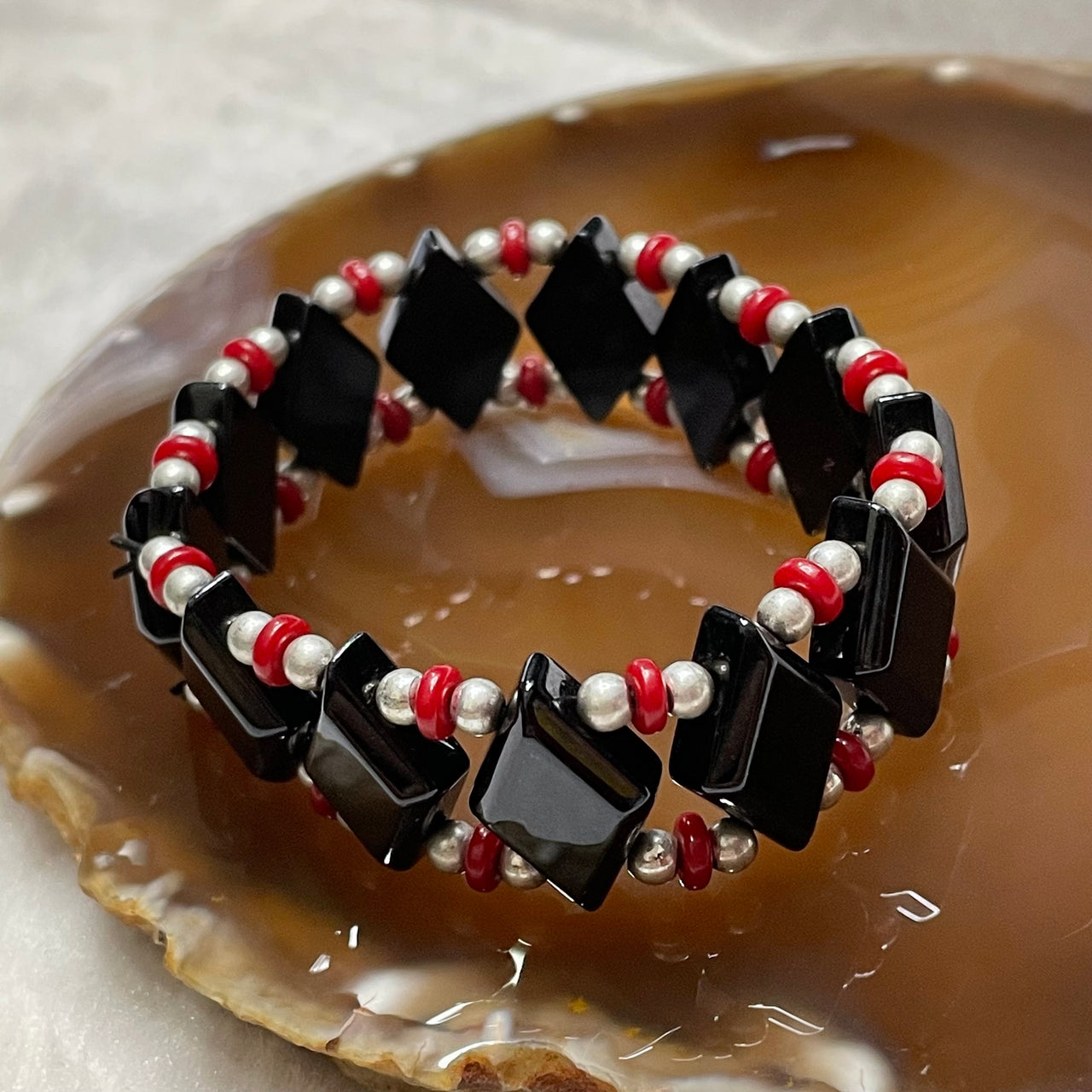 Type A Black Jade Jadeite Bracelet 43.57g 20.1 by 13.2 by 5.9mm - Huangs Jadeite and Jewelry Pte Ltd