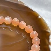 Natural Sunstone Crystal Bracelet 太阳石 29.49g 10.5mm/bead 19 beads - Huangs Jadeite and Jewelry Pte Ltd