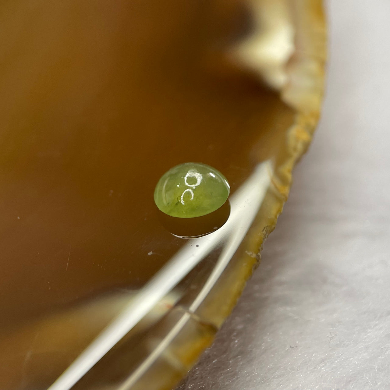 Type A Icy Green Jade Jadeite Cabochon for Setting - 0.85ct 5.9 by 5.8 by 2.9mm - Huangs Jadeite and Jewelry Pte Ltd