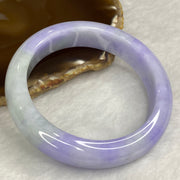 Rare Intense Bright Lavender Jadeite Bangle 80.62g Inner Dia 59.8mm 14.7 by 9.6mm - Huangs Jadeite and Jewelry Pte Ltd