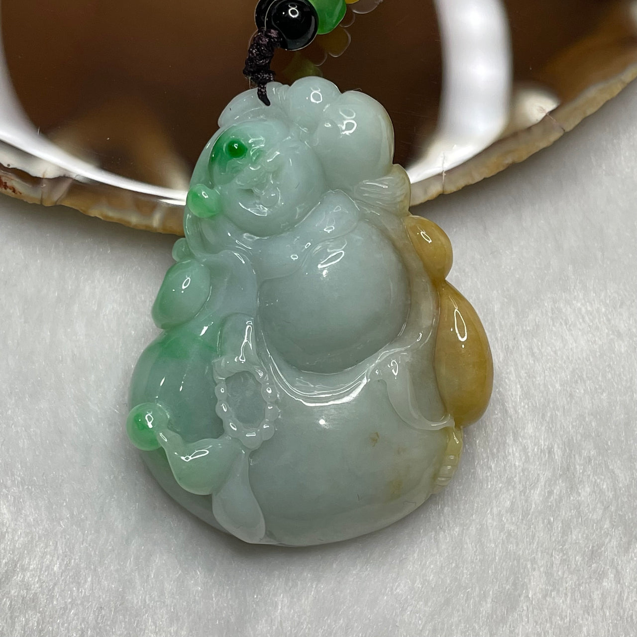 Type A San Chai Milo Buddha Jade Jadeite 65.74g 56.5 by 44.1 by 13.7mm - Huangs Jadeite and Jewelry Pte Ltd