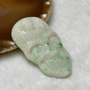 Type A Good & Evil Jade Jadeite 善恶一念之间 38.07g 63.6 by 37.4 by 8.6mm - Huangs Jadeite and Jewelry Pte Ltd