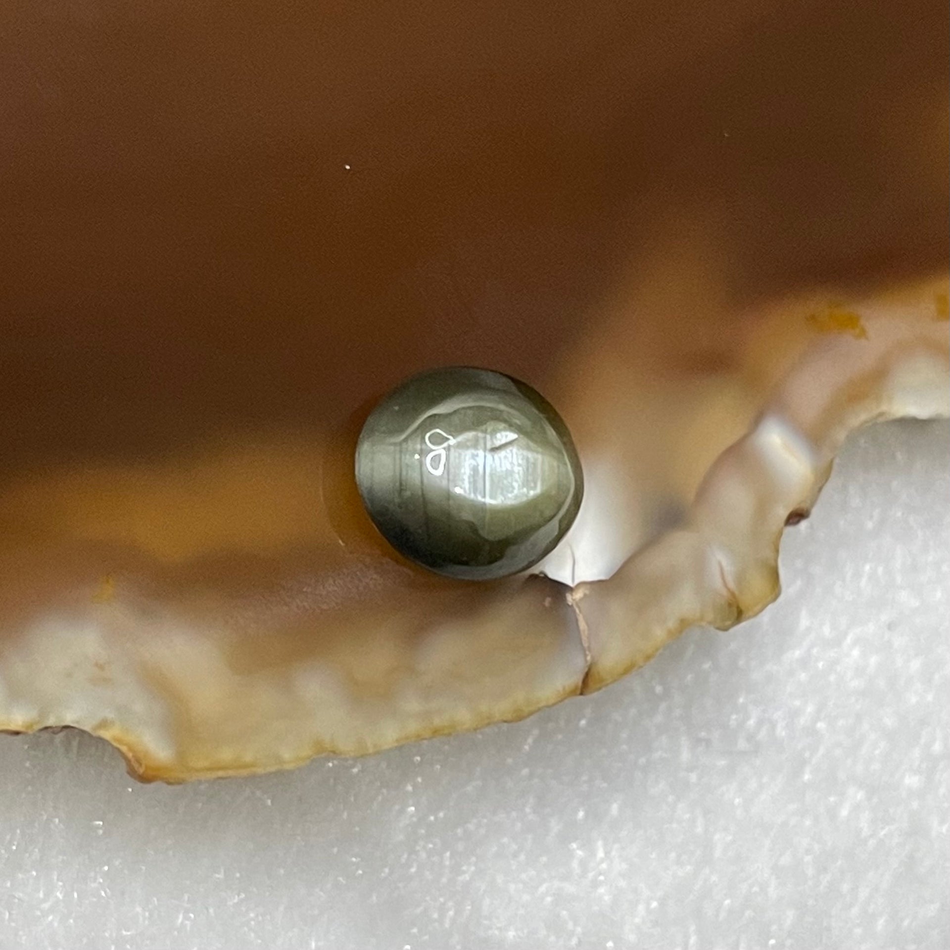 Natural Chrysoberyl Double sided cats eye 2.05 carats 8.1 by 7.1 by 3.9mm - Huangs Jadeite and Jewelry Pte Ltd