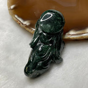 Type A Old Mine Jade Jadeite God of Fortune 36.6g 58.0 by 29.6 by 14.0mm - Huangs Jadeite and Jewelry Pte Ltd