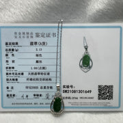 Type A Green Omphacite Jade Jadeite Ruyi -  2.13g 33.8 by 14.2 by 5.4mm - Huangs Jadeite and Jewelry Pte Ltd