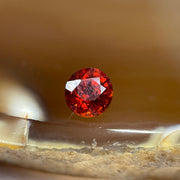 Natural Orange Red Garnet Crystal Stone for Setting - 1.10ct 5.5 by 5.5 by 4.3mm - Huangs Jadeite and Jewelry Pte Ltd