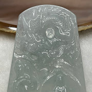 Type A Semi Icy Green Jade Jadeite Dragon Buddha - 34.06g 60.7 by 44.3 by 6.5mm - Huangs Jadeite and Jewelry Pte Ltd