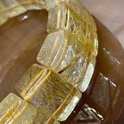 Natural Golden Rutilated Quartz Bracelet 手牌 - 68.60g 18.4 by 7.5mm/piece 20 pieces - Huangs Jadeite and Jewelry Pte Ltd