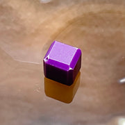 Natural Purple Cube Charm - 3.7g 12.5 by 12.5 by 12.5mm - Huangs Jadeite and Jewelry Pte Ltd